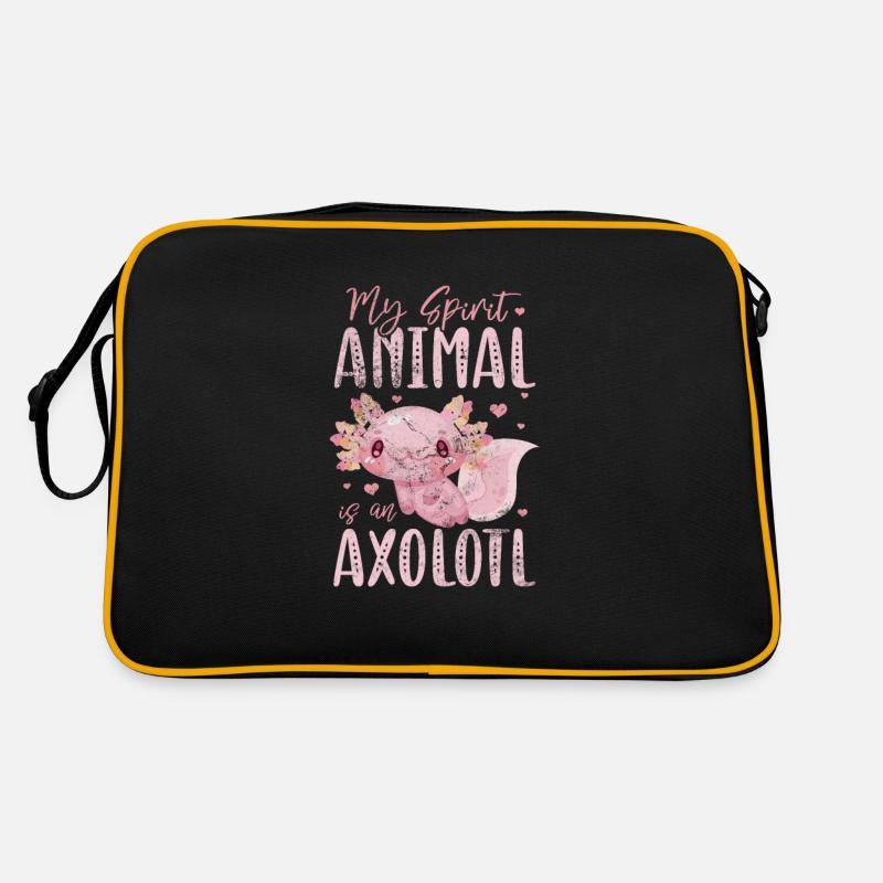 Axolotl Aquatic Animal Water Gift Retro Bag