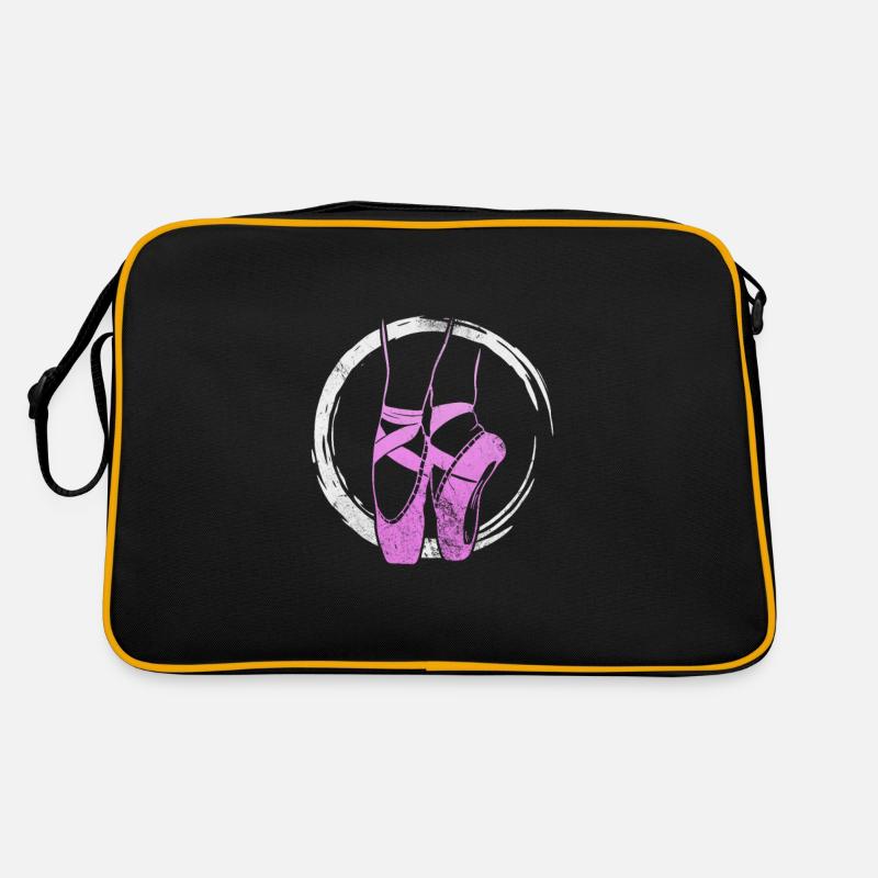 Ballett - Retro Tasche - Schwarz/Gold