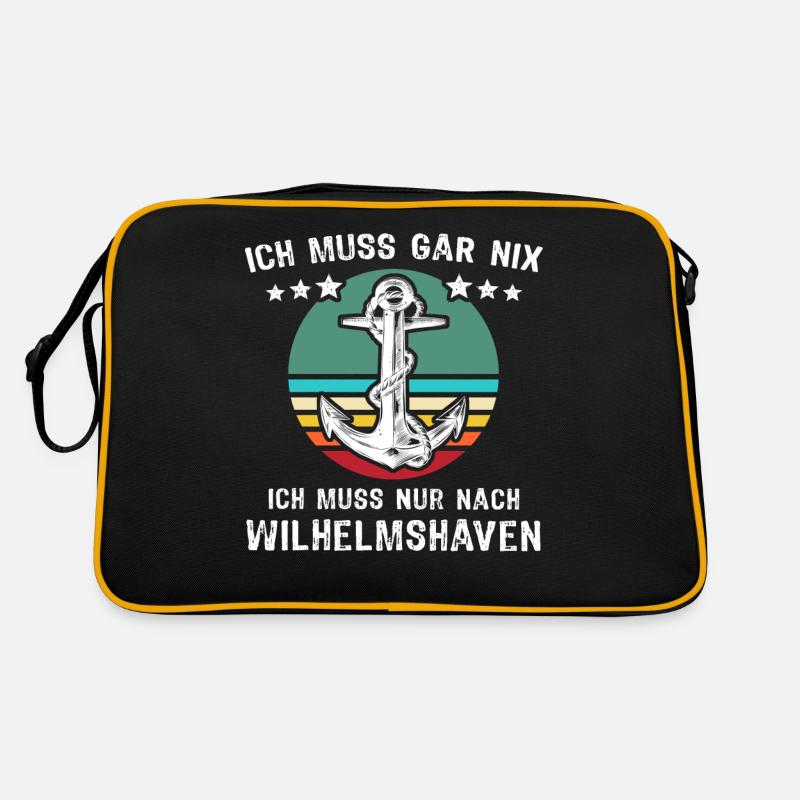 Wilhelmshaven Sprüche Wilhelmshavener Spruch Retro Tasche
