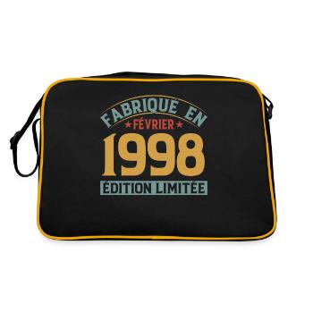 Fabriqué En Février 1998 Édition Limitée - Sac Retro - noir/or - Dos