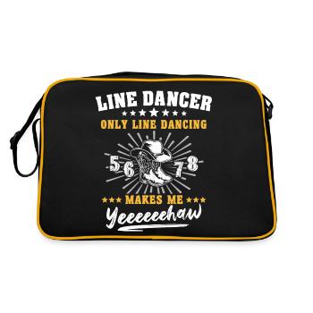 Danse en ligne - Sac Retro - noir/or - Dos