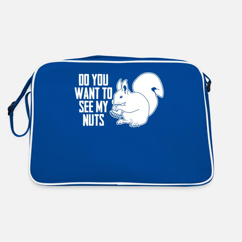 Eichhörnchen lustig Squirrel Retro Tasche