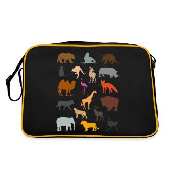 Zoo Animals Collection Zoo Animals Zoo-Goers Gift - Retro Bag - black/gold - Back
