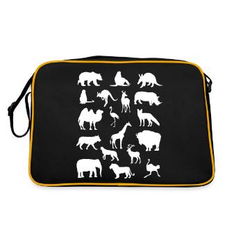 Zoo Animals Collection Zoo Animals Zoo-Goers Gift - Retro Bag - black/gold - Back