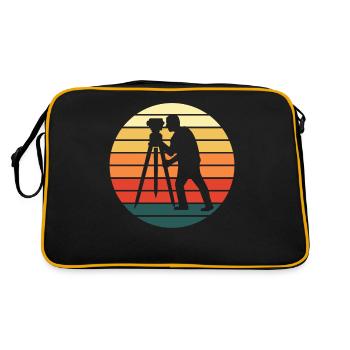 Géomètre Géomètre Rétro Cadeau - Sac Retro - noir/or - Dos