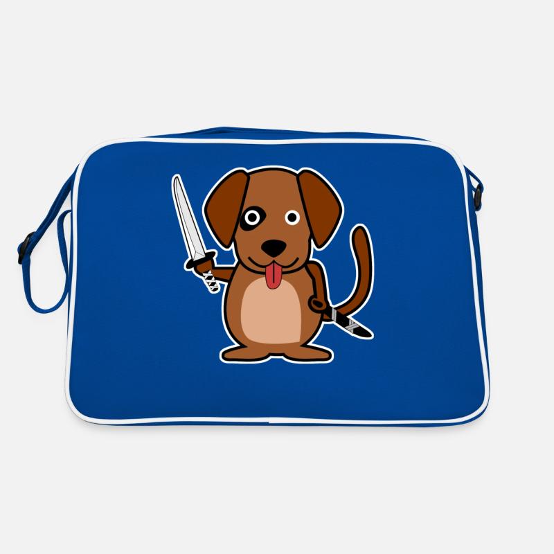 Katana Chien Samouraï Épée Ninja Épée Sac Retro