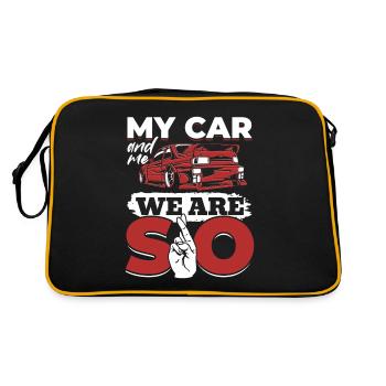 My car and I, we are SO - PS lovers - Retro Bag - black/gold - Back