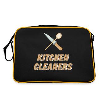 KITCHEN CLEANERS - Retro Bag - black/gold - Back
