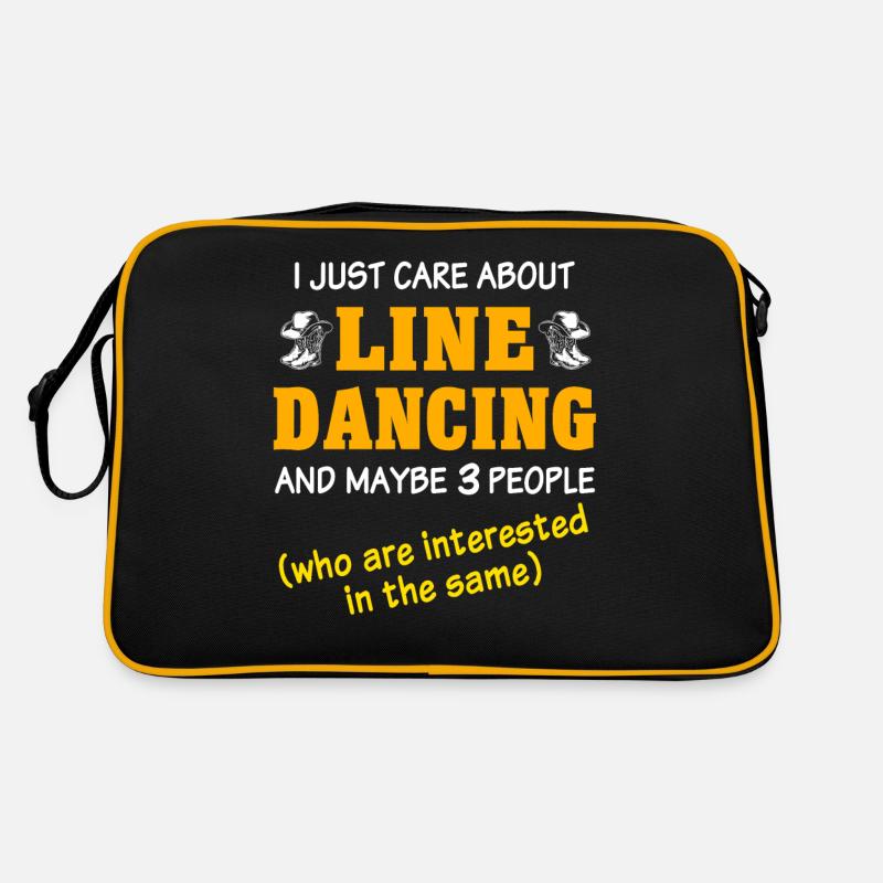 Line Dancing Sprüche Retro Tasche