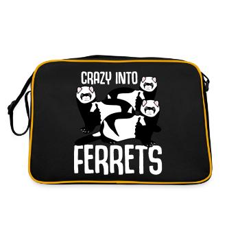 Fou de furets - Sac Retro - noir/or - Dos