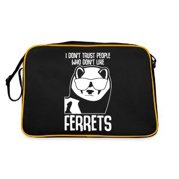 Furets avec lunettes de soleil - Sac Retro - noir/or - Dos