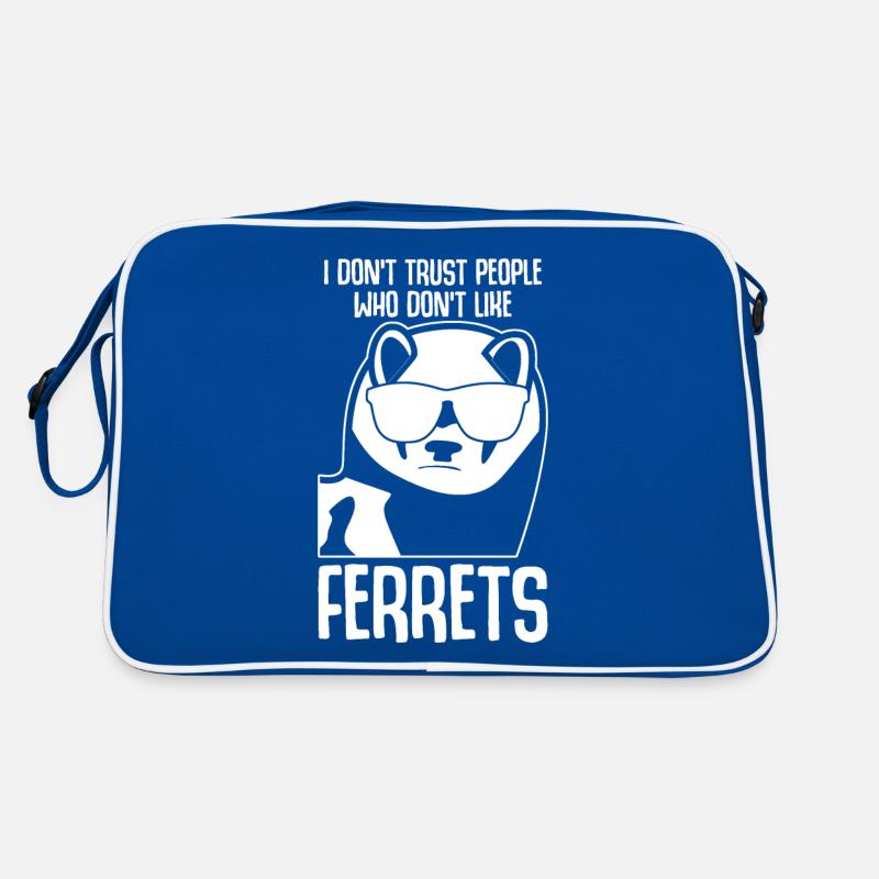 Frettchen mit Sonnenbrille Retro Tasche