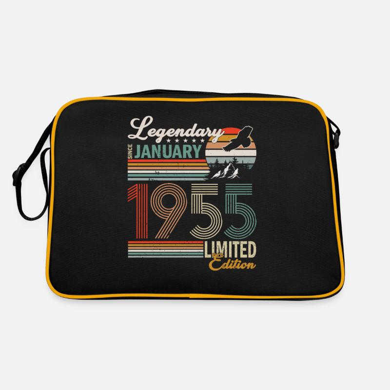 Januar 1955 - Geburtstag im Januar Retro Tasche