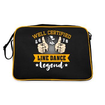 Danse en ligne Légende Danse en ligne - Sac Retro - noir/or - Dos