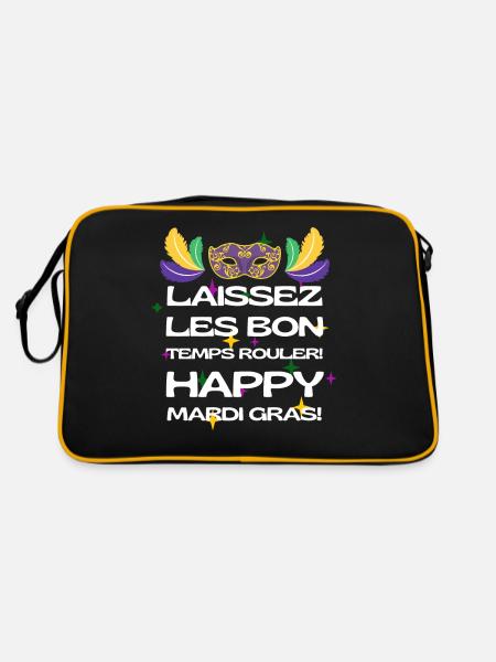 Laissez Les Bon Temps Rouler Happy Carnival - Retro Bag - black/gold - Back