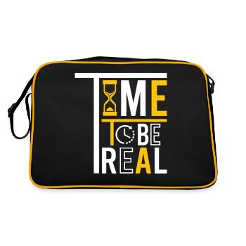 Être une vraie personne - Sac Retro - noir/or - Dos