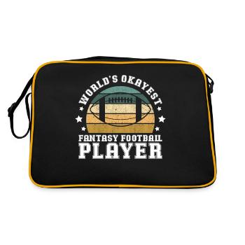 Worlds Okayest Fantasy Football Player Fantasy Foo - Retro Bag - black/gold - Back