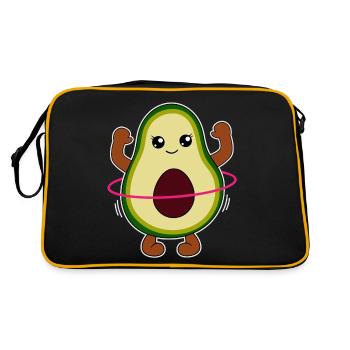 Avocat avec Hulahooping Cadeau - Sac Retro - noir/or - Dos