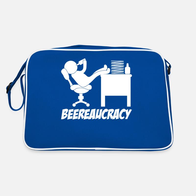 Beer drinking in the office Retro Bag