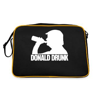 Beer drinking alcohol liquor - Retro Bag - black/gold - Back