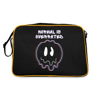 Normal est surestimé citation cadeau 3D effet - Sac Retro - noir/or - Dos