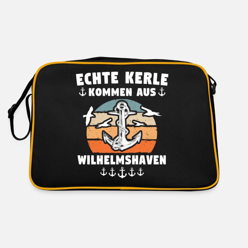 Wilhelmshaven Mann Wilhelmshavener Männer Retro Tasche
