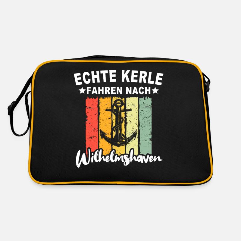 Wilhelmshaven Mann Wilhelmshavener Männer Retro Tasche