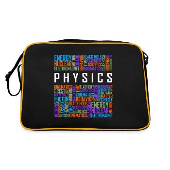 Physics - Words - Retro Bag - black/gold - Back