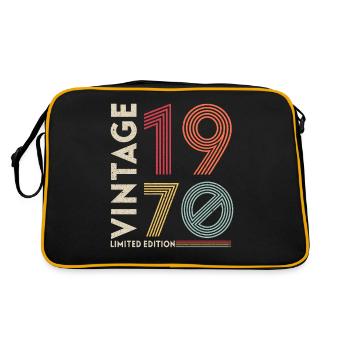 1970 Birthday Retro Vintage born in 1970 - Retro Bag - black/gold - Back