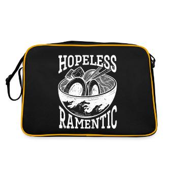 Ramen Soupe de nouilles Kawaii Japonais Cadeau Ramen - Sac Retro - noir/or - Dos