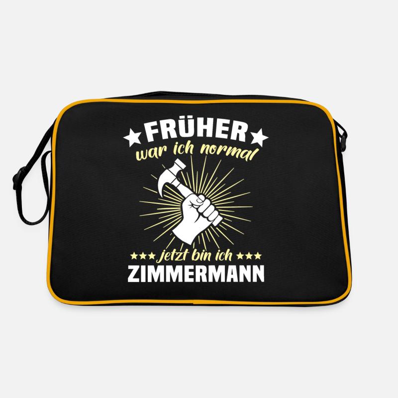 Zimmermann Zimmerer Zimmerei Retro Tasche