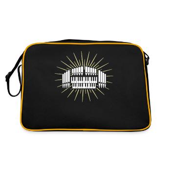 Organist Organ Organ Church Organ - Retro Bag - black/gold - Back