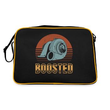 Turbocharger Boosted - Turbo & Tuning - Retro Bag - black/gold - Back