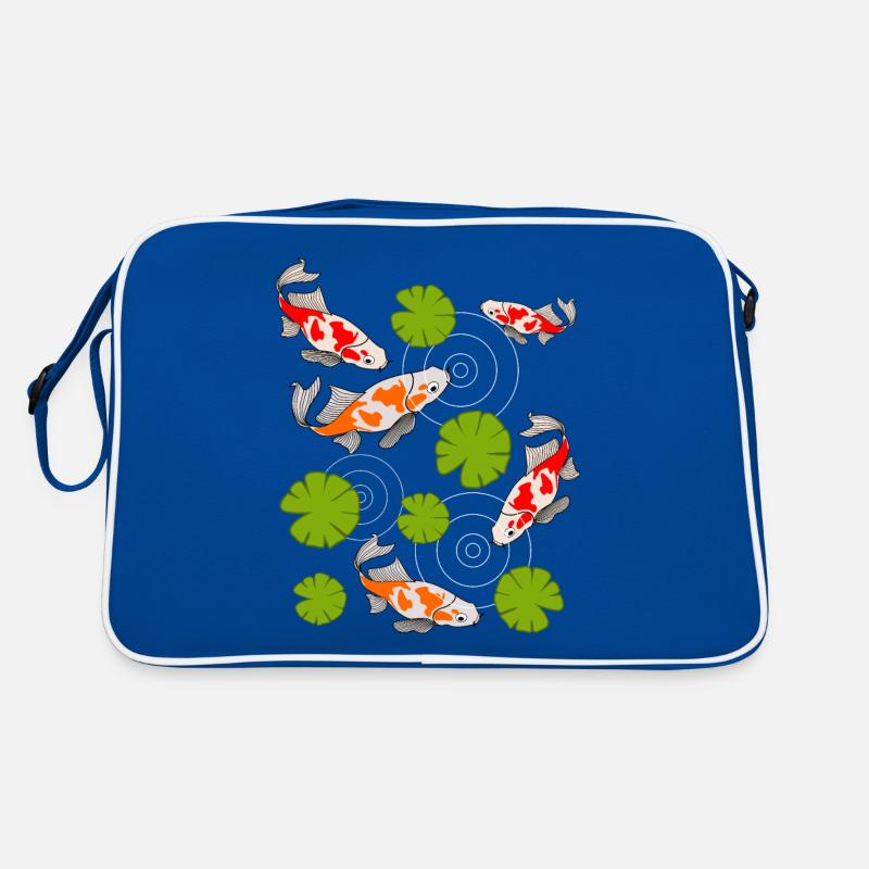 Koi Karpfen Teich Kois Retro Tasche