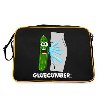 Cucumber with glue Gluecumber cucumbers - Retro Bag - black/gold - Back