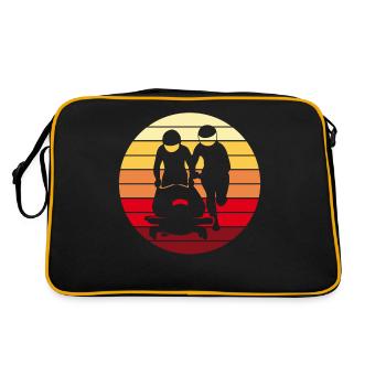 Bobsleigh Bobsleigh Retro Cadeau - Sac Retro - noir/or - Dos