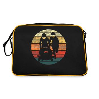 Bobsleigh Bobsleigh Retro Cadeau - Sac Retro - noir/or - Dos