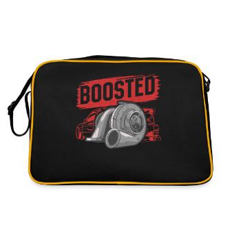 Turbocharger Boosted - Turbo & Tuning - Retro Bag - black/gold - Back