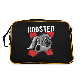Turbocharger Boosted - Turbo & Tuning - Retro Bag - black/gold - Back