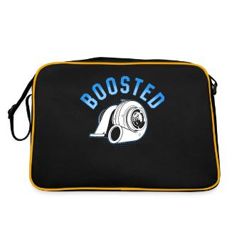 Turbocharger Boosted - Turbo & Tuning - Retro Bag - black/gold - Back