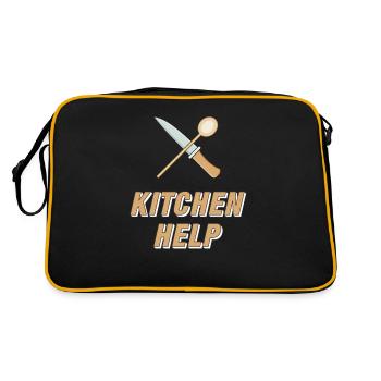 KITCHEN HELP - Retro Bag - black/gold - Back