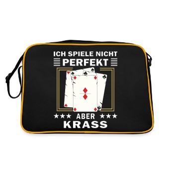 JE NE JOUE PAS PARFAIT MAIS GROSSIER - Sac Retro - noir/or - Dos
