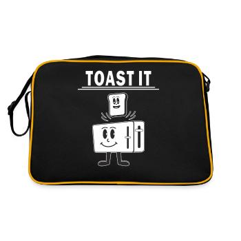TOASTER TOAST IT - Retro Bag - black/gold - Back