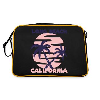 Family Vacation California Long Beach Palm Beach - Retro Bag - black/gold - Back