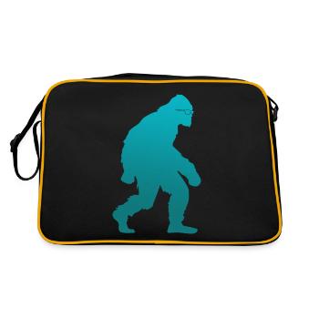 Bigfoot Sasquatch avec lunettes de soleil - Sac Retro - noir/or - Dos