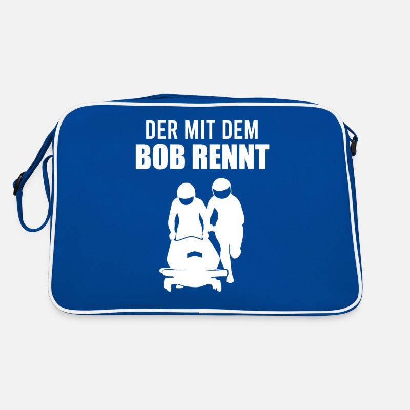 Bobfahrer Spruch Bobfahren Bobsport Geschenk Retro Tasche