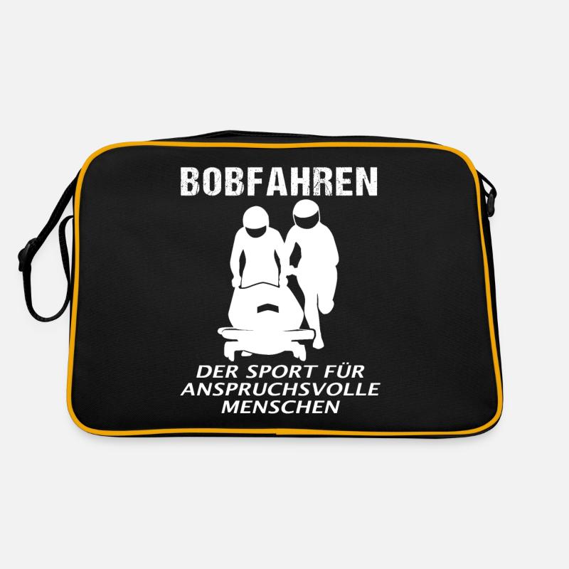 Bobfahrer Spruch Bobfahren Bobsport Geschenk Retro Tasche