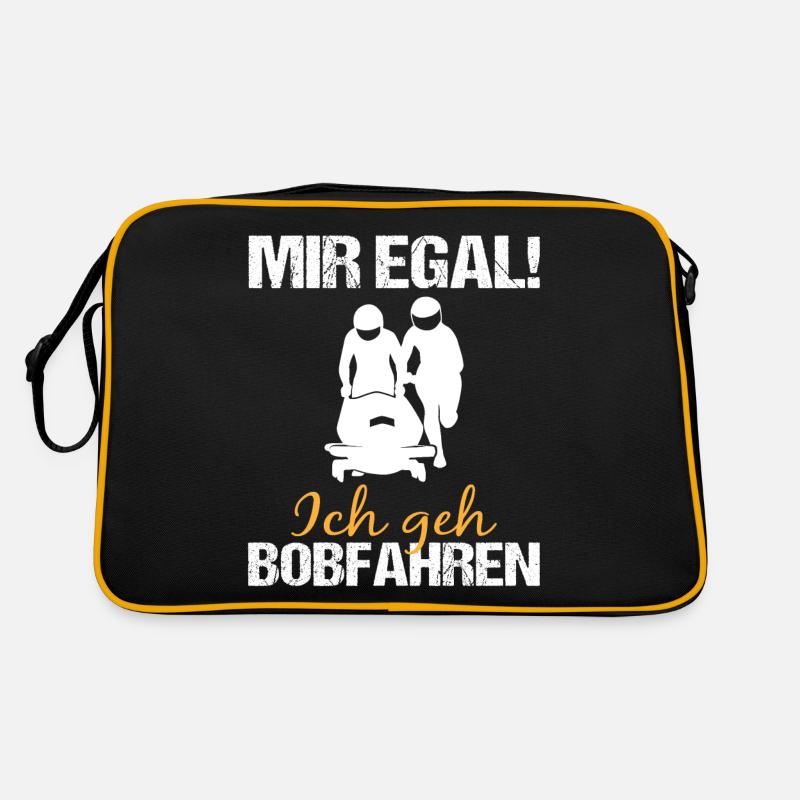 Bobfahren Lustiger Spruch Bobfahrer Geschenk Retro Tasche
