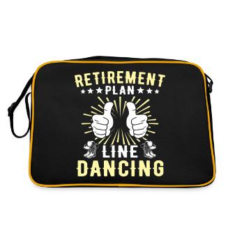 Line Dancer Line Dancing - Retro Tasche - Schwarz/Gold - Hinten