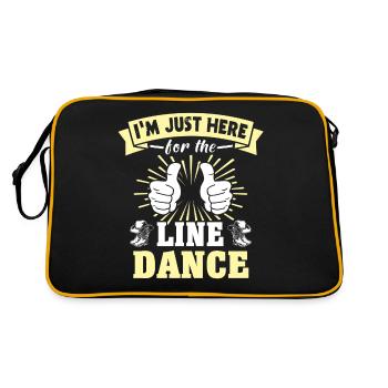 Line Dancer Line Dancing - Retro Tasche - Schwarz/Gold - Hinten